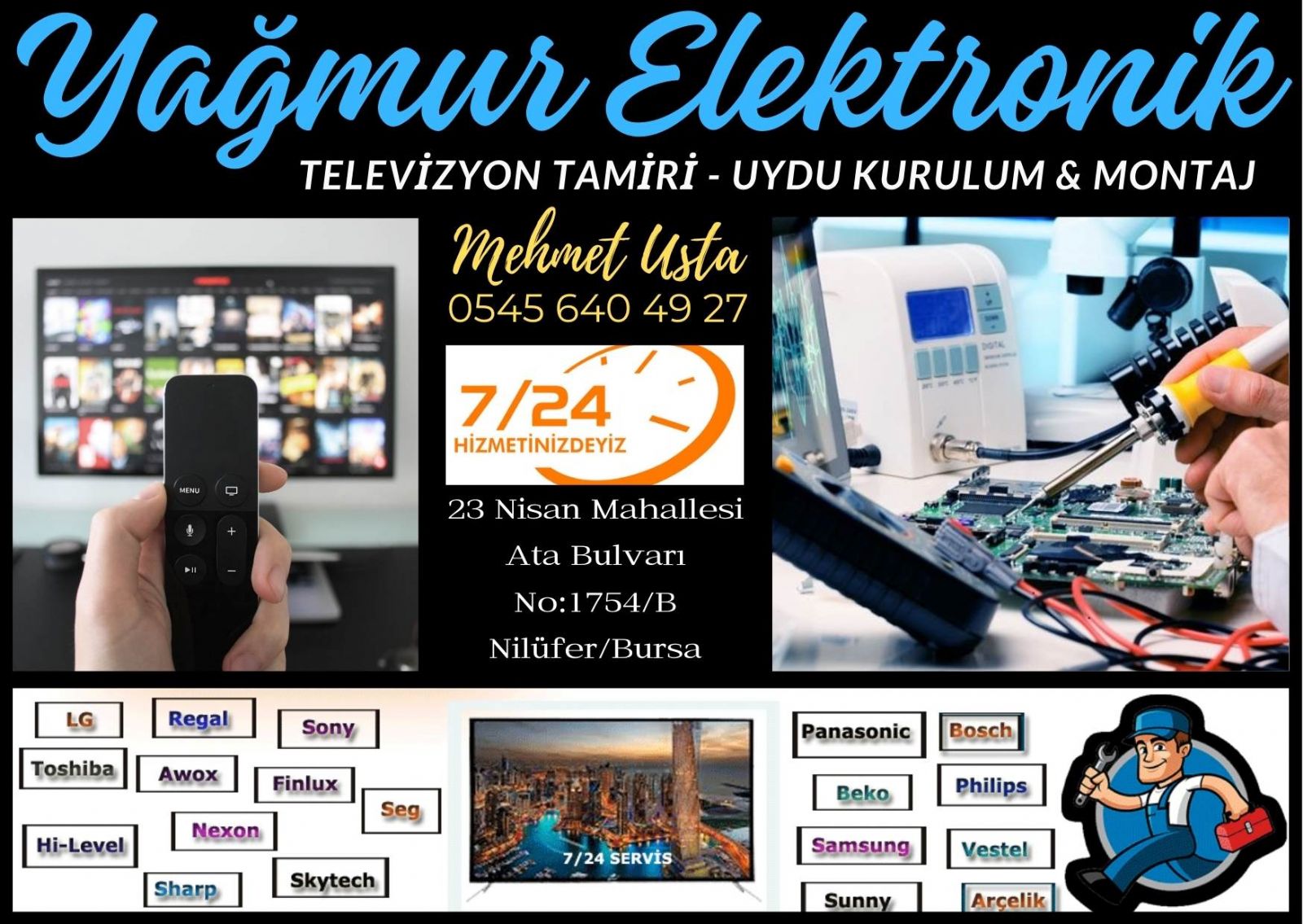 Görükle Televizyon Tamircisi